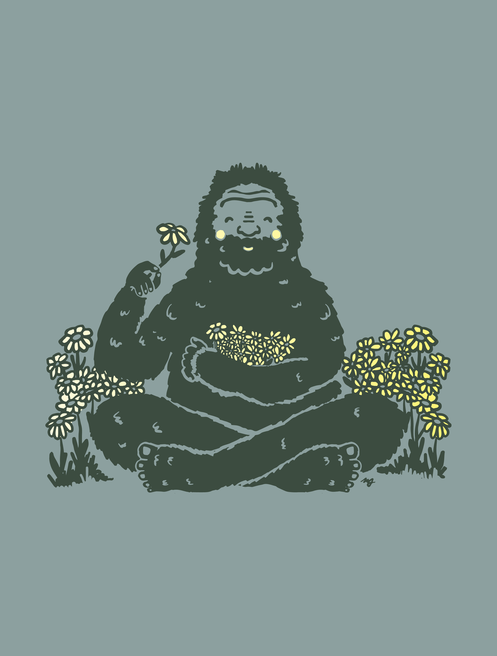 Bigfoot Flowers · Cropped T-Shirt