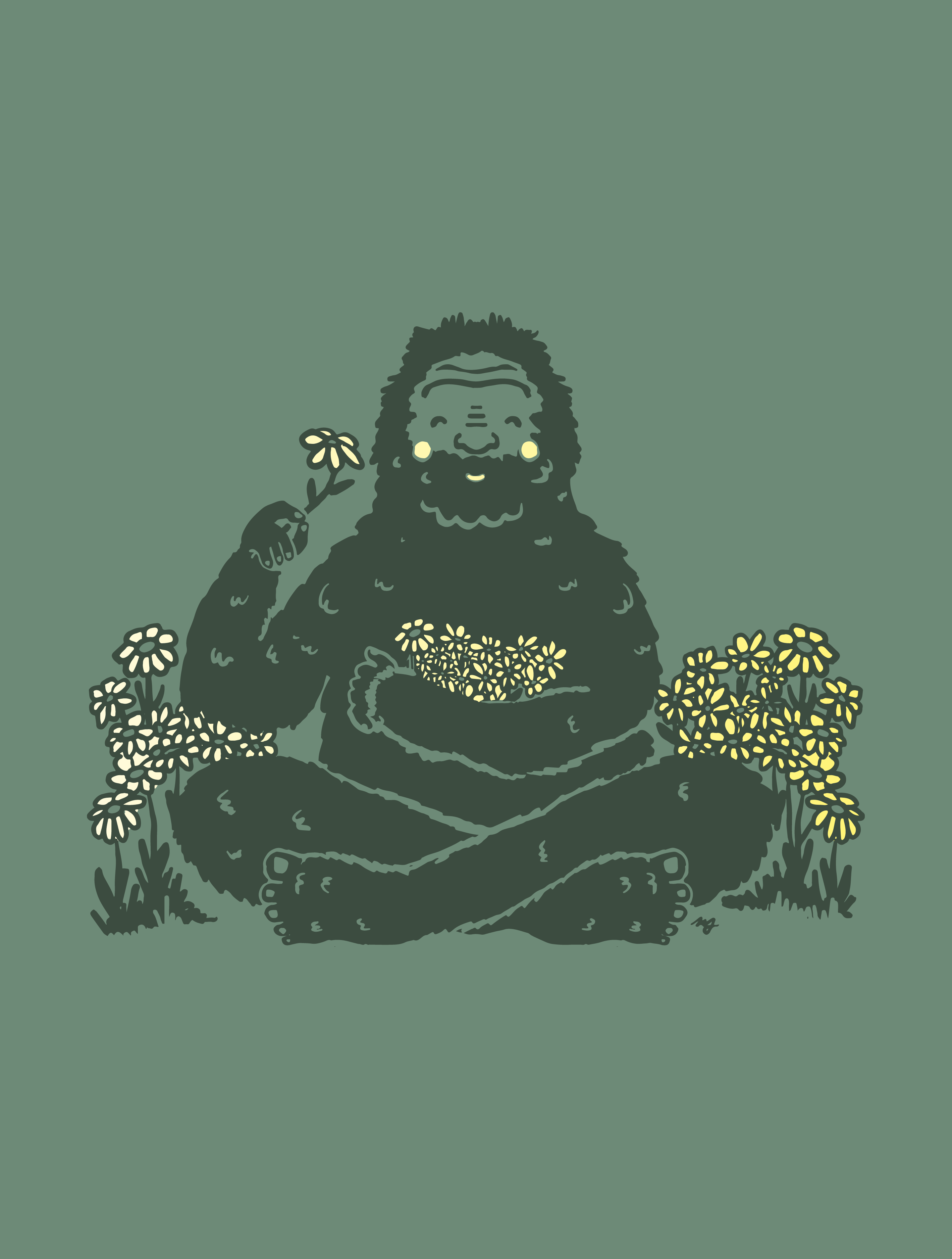 Bigfoot Flowers · Cropped T-Shirt