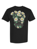 Daisy Skull · Black Unisex T-Shirt