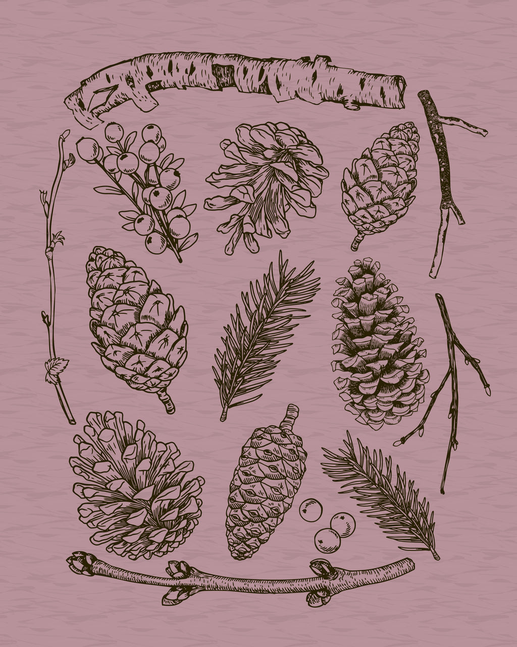 Pinecones · Heather T-Shirt
