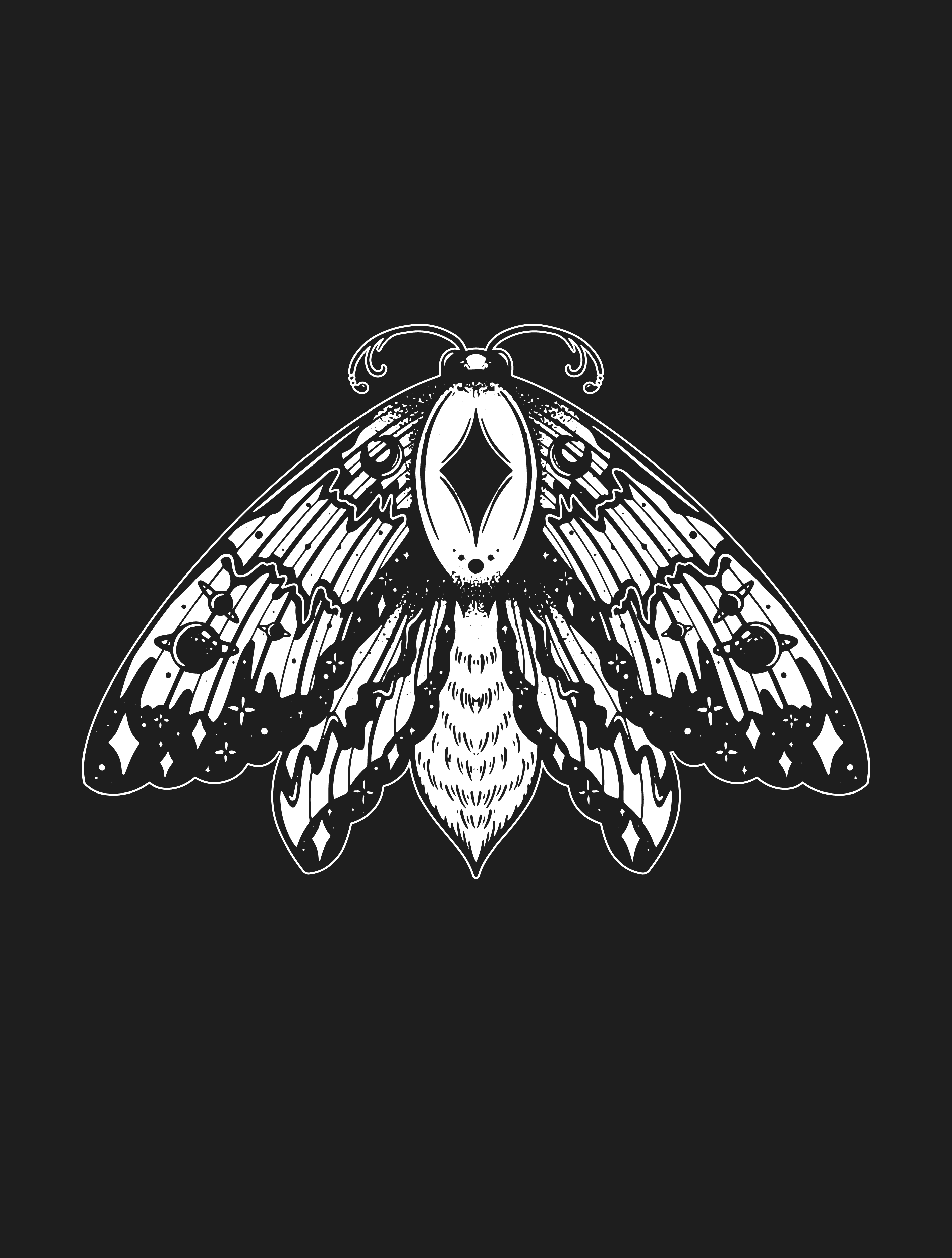 Witchy Moth · Cropped Tank